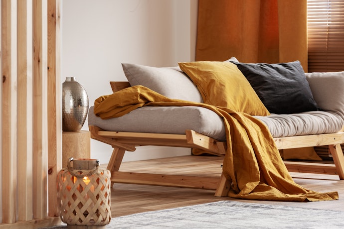 Futon Dobrável com Base É Ideal para Quem Busca um Sofá-Cama