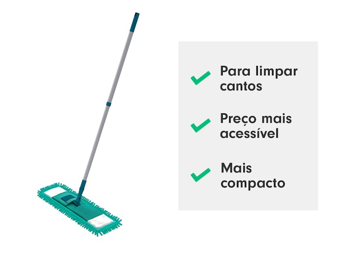 Mop Vassoura: Para Varrer o Pó dos Cantos Mais Difíceis