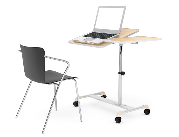 Mesa para Notebook de Aproximação: Confortável de Usar, Possui Suporte no Chão