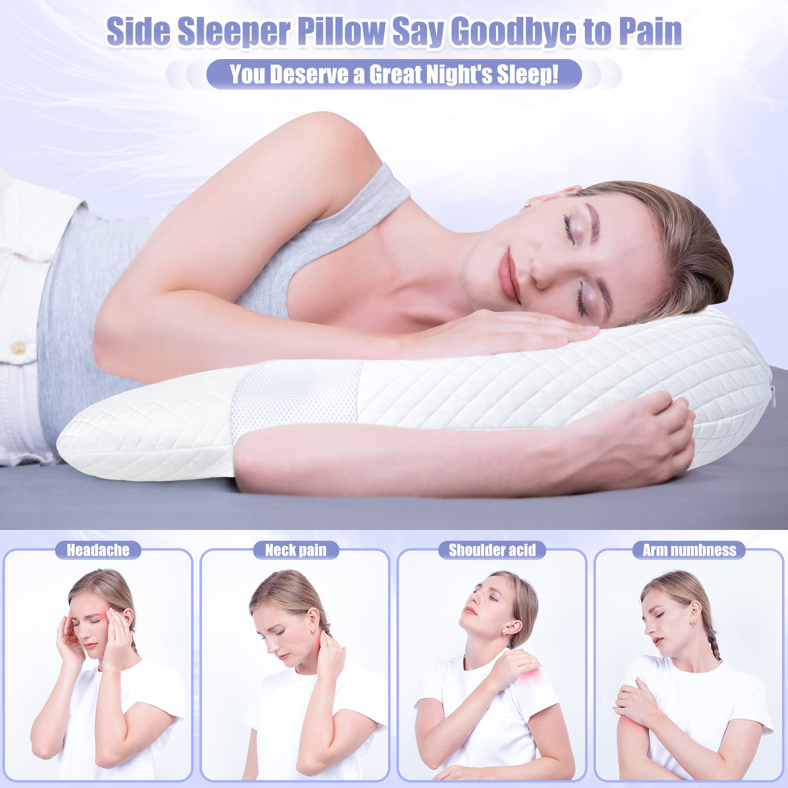 Top 10 Melhores Travesseiros Para Dormir de Lado (I Wanna Sleep ...