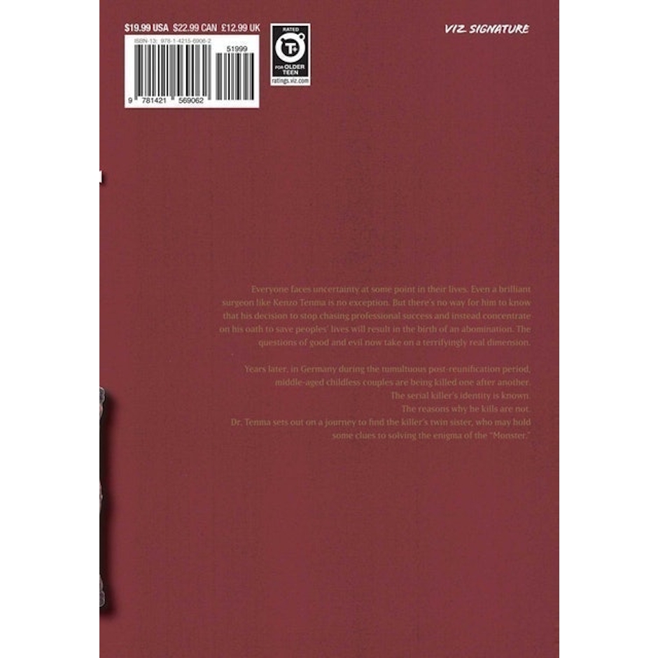 NAOKI URASAWA Monster - Volume 1 (Inglês) Translation missing: pt-BR.activerecord.decorators.item_part_image/alt