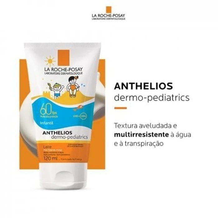 LA ROCHE-POSAY Protetor Solar Anthelios Dermo-Pediatrics FPS60 120 ml Translation missing: pt-BR.activerecord.decorators.item_part_image/alt
