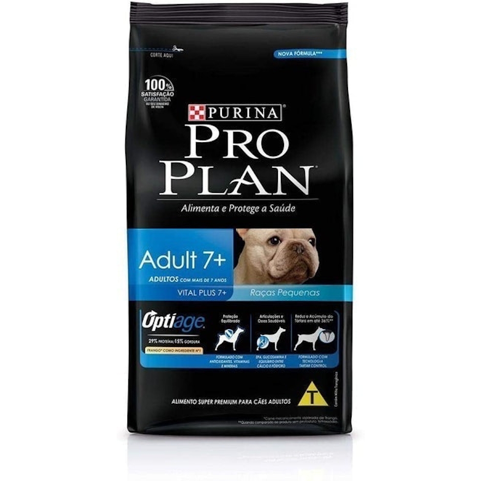 PURINA Ração Pro Plan Cães Adultos Raças Pequenas 7+ 2kg Translation missing: pt-BR.activerecord.decorators.item_part_image/alt