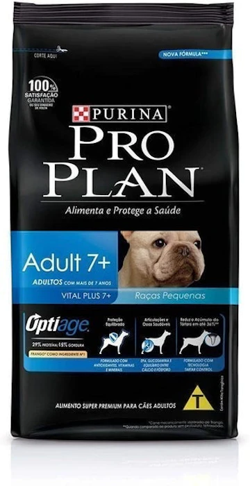PURINA Ração Pro Plan Cães Adultos Raças Pequenas 7+ 2kg Translation missing: pt-BR.activerecord.decorators.item_part_image/alt