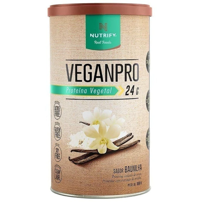 NUTRIFY Proteína Vegetal Veganpro Baunilha 550g Translation missing: pt-BR.activerecord.decorators.item_part_image/alt