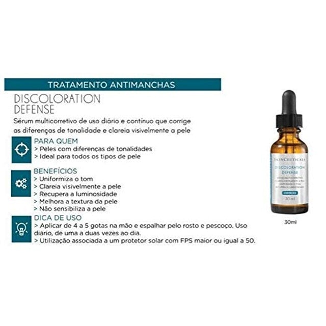 SKINCEUTICALS Sérum Multi-Corretivo Discoloration Defense Translation missing: pt-BR.activerecord.decorators.item_part_image/alt