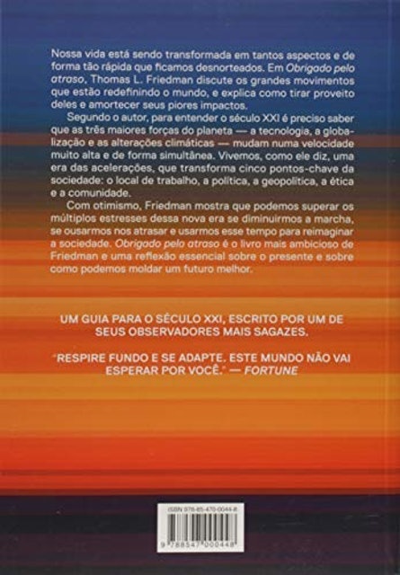 OBJETIVA Obrigado pelo Atraso Translation missing: pt-BR.activerecord.decorators.item_part_image/alt