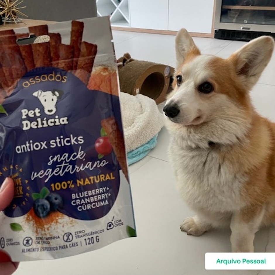 Pet Delícia Snack Antiox Natural Sabor Blueberry, Cranberry e Cúrcuma Translation missing: pt-BR.activerecord.decorators.item_part_image/alt