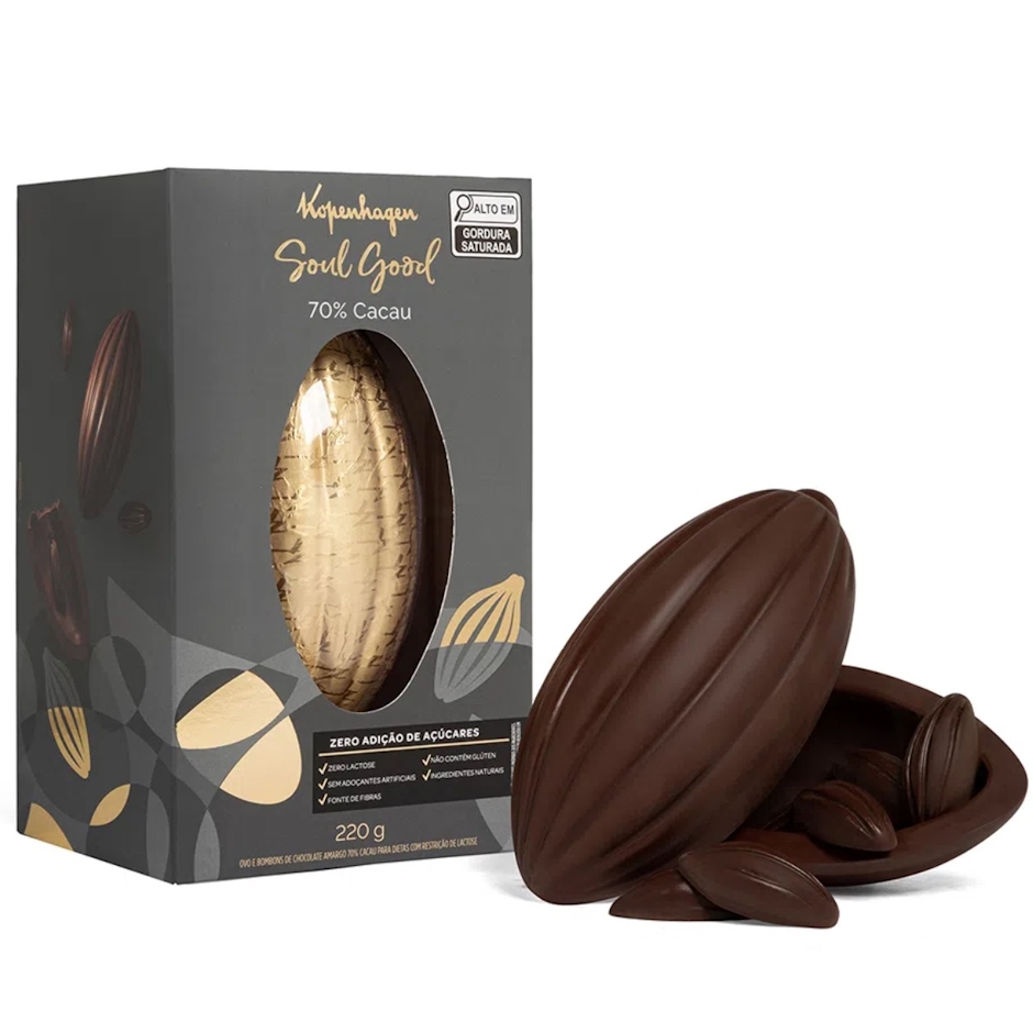 Kopenhagen Ovo 70% Cacau Soul Good 220g Translation missing: pt-BR.activerecord.decorators.item_part_image/alt