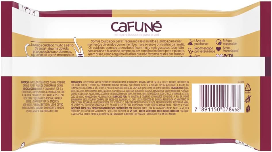 Cafuné Unilever  Lencinhos Umedecidos Translation missing: pt-BR.activerecord.decorators.item_part_image/alt