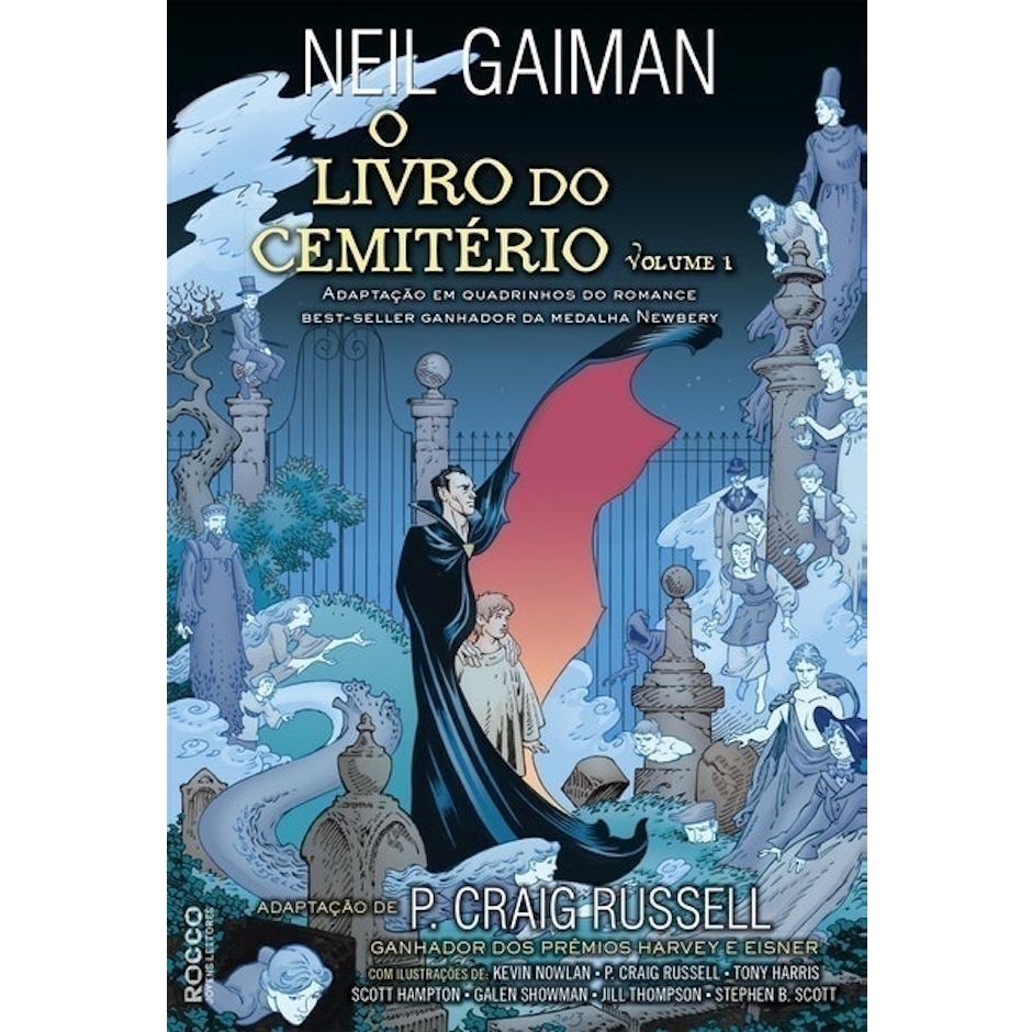 NEIL GAIMAN O Livro do Cemitério (História em Quadrinhos) Translation missing: pt-BR.activerecord.decorators.item_part_image/alt