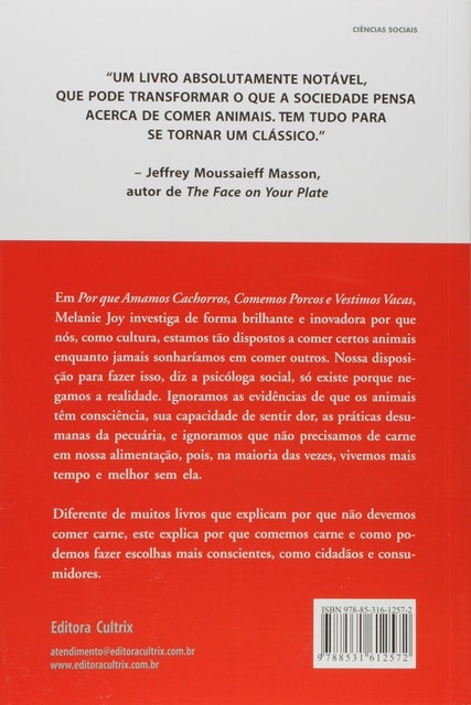 MELANIE JOY Por Que Amamos Cachorros, Comemos Porcos e Vestimos Vacas Translation missing: pt-BR.activerecord.decorators.item_part_image/alt