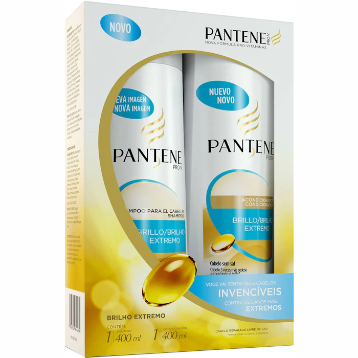 PANTENE Kit Shampoo e Condicionador Brilho Extremo Translation missing: pt-BR.activerecord.decorators.item_part_image/alt