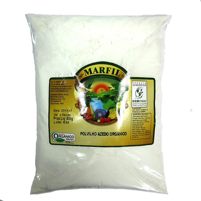 MARFIL Polvilho Azedo Orgânico 500g Translation missing: pt-BR.activerecord.decorators.item_part_image/alt