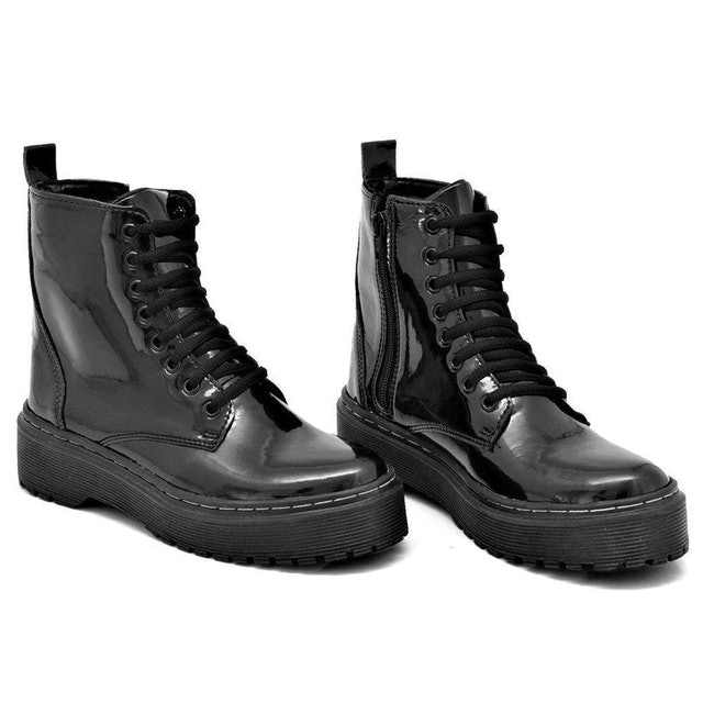 STILOCLUB Bota Flatform Verniz Preta Translation missing: pt-BR.activerecord.decorators.item_part_image/alt