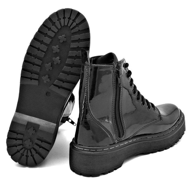STILOCLUB Bota Flatform Verniz Preta Translation missing: pt-BR.activerecord.decorators.item_part_image/alt