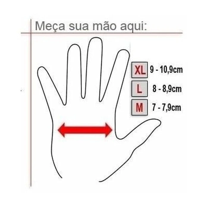 MOKE Par de Luvas Meio Dedo Ciclismo Translation missing: pt-BR.activerecord.decorators.item_part_image/alt