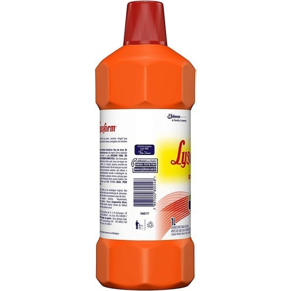 LYSOFORM Desinfetante Bactericida Original 1l Translation missing: pt-BR.activerecord.decorators.item_part_image/alt