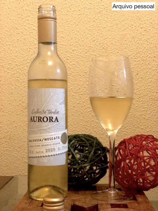 AURORA Vinho Branco Colheita Tardia Aurora Malvasia e Moscato Translation missing: pt-BR.activerecord.decorators.item_part_image/alt
