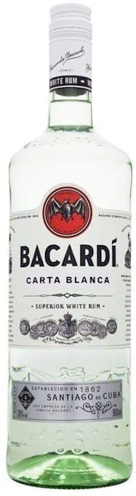 BACARDI Rum Bacardi Carta Blanca 980ml Translation missing: pt-BR.activerecord.decorators.item_part_image/alt