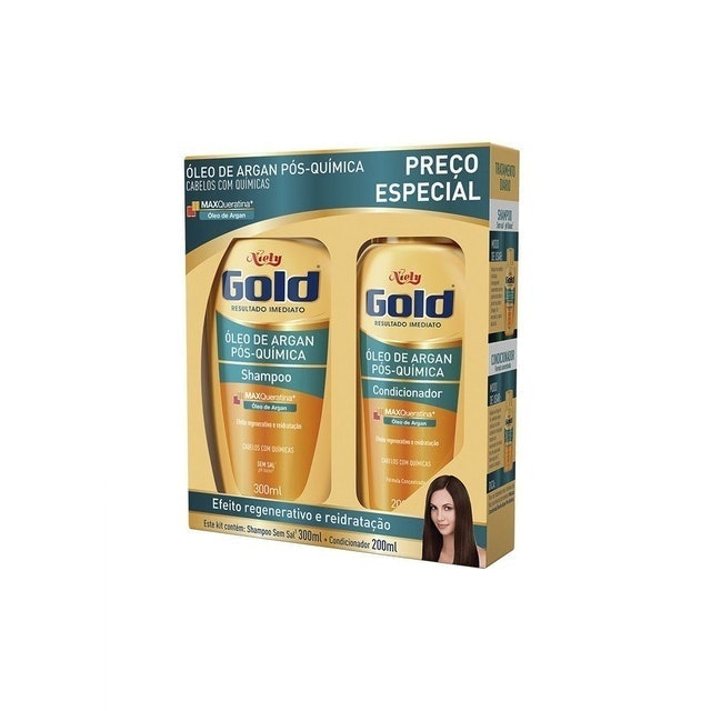 NiIELY GOLD Shampoo e Condicionador Niely Argan Pós-Química Translation missing: pt-BR.activerecord.decorators.item_part_image/alt