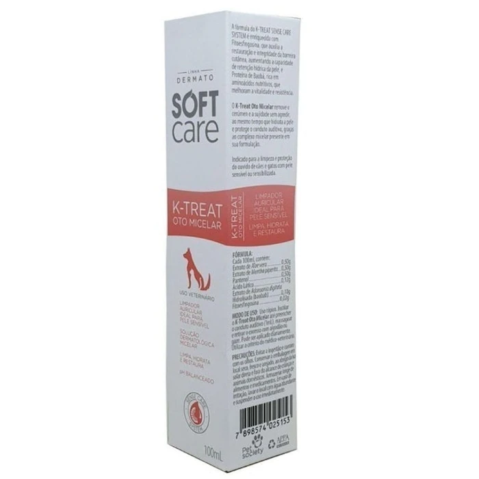 SOFT CARE Solução Auricular K-Treat Oto Micelar 100ml Translation missing: pt-BR.activerecord.decorators.item_part_image/alt