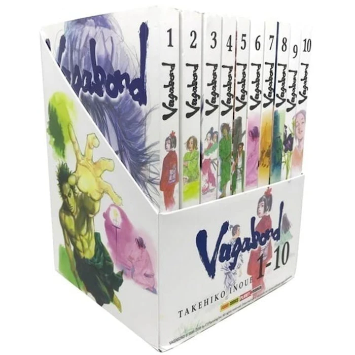 TAKEHIKO INOUE Vagabond - Caixa com 10 Volumes Translation missing: pt-BR.activerecord.decorators.item_part_image/alt