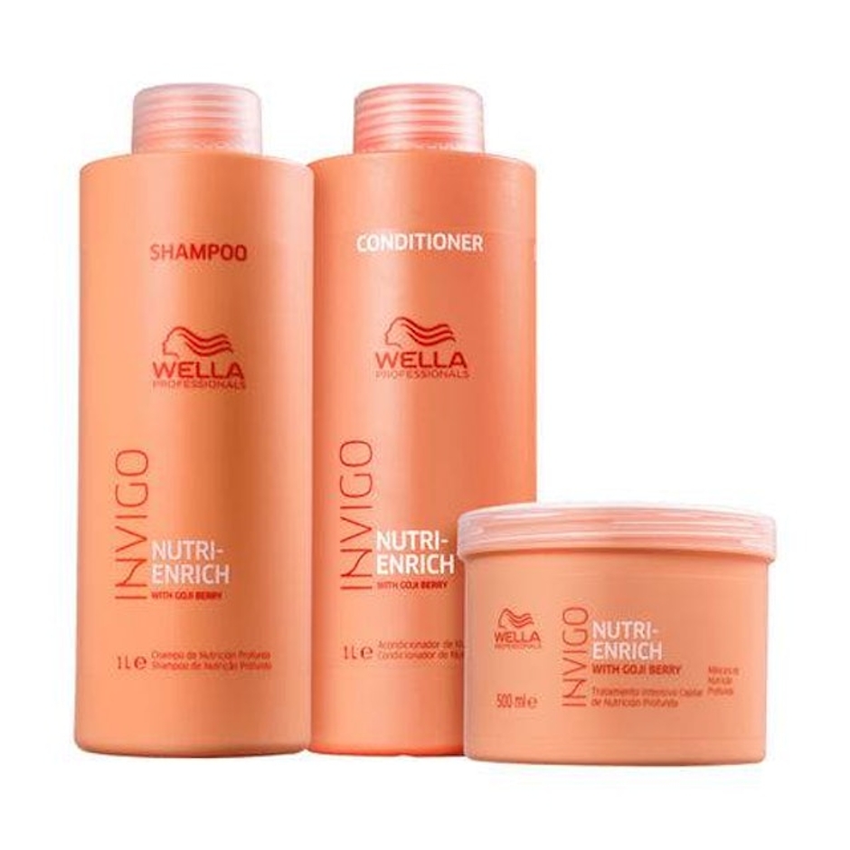 WELLA Kit Invigo Nutri-Enrich (Shampoo, Condicionador e Máscara) Translation missing: pt-BR.activerecord.decorators.item_part_image/alt