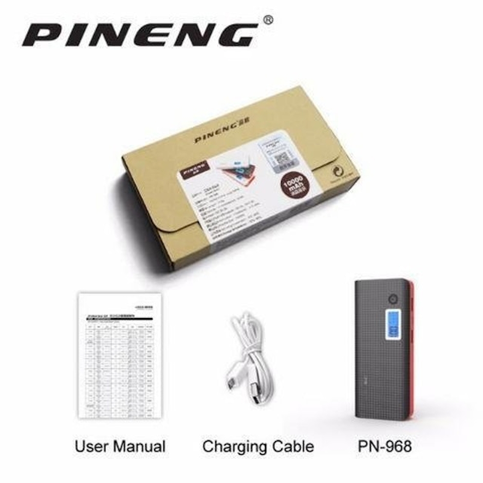 PINENG Carregador Portátil Power Bank 10000 mAh Translation missing: pt-BR.activerecord.decorators.item_part_image/alt
