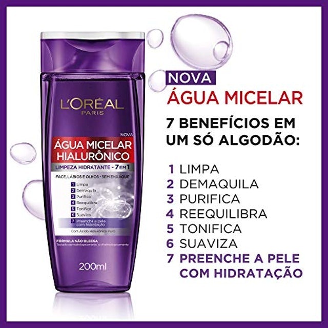 L'ORÉAL PARIS Água Micelar Hialurônico Translation missing: pt-BR.activerecord.decorators.item_part_image/alt