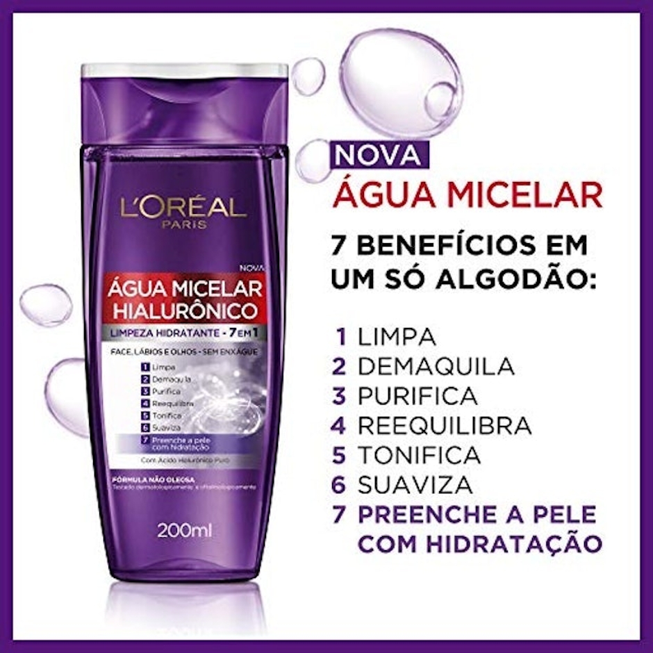 L'ORÉAL PARIS Água Micelar Hialurônico Translation missing: pt-BR.activerecord.decorators.item_part_image/alt