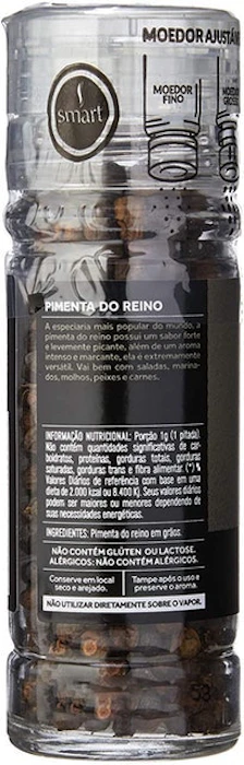 SMART Pimenta do Reino com Moedor 50g Translation missing: pt-BR.activerecord.decorators.item_part_image/alt