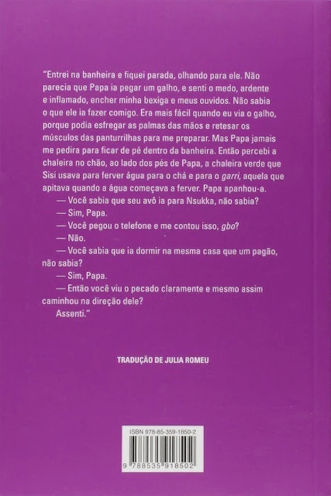 COMPANHIA DAS LETRAS Hibisco Roxo Translation missing: pt-BR.activerecord.decorators.item_part_image/alt
