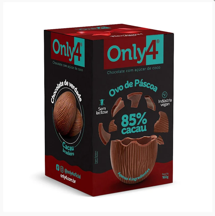 Only4 Ovo de Páscoa Puro 85% 160g Translation missing: pt-BR.activerecord.decorators.item_part_image/alt