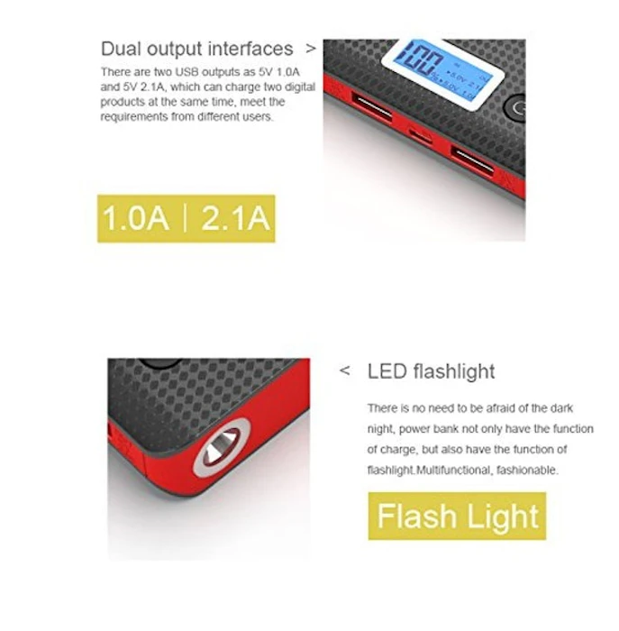 PINENG Carregador Portátil Power Bank 10000 mAh Translation missing: pt-BR.activerecord.decorators.item_part_image/alt
