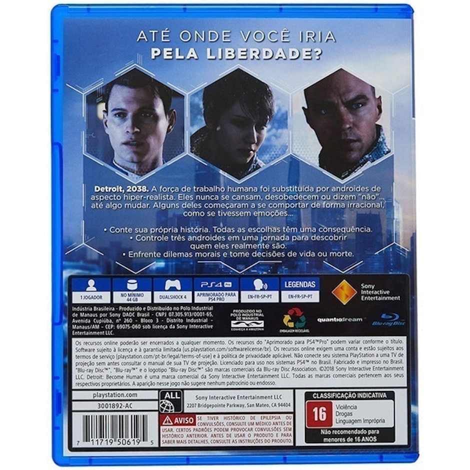 QUANTIC DREAM Detroit Become Human Translation missing: pt-BR.activerecord.decorators.item_part_image/alt