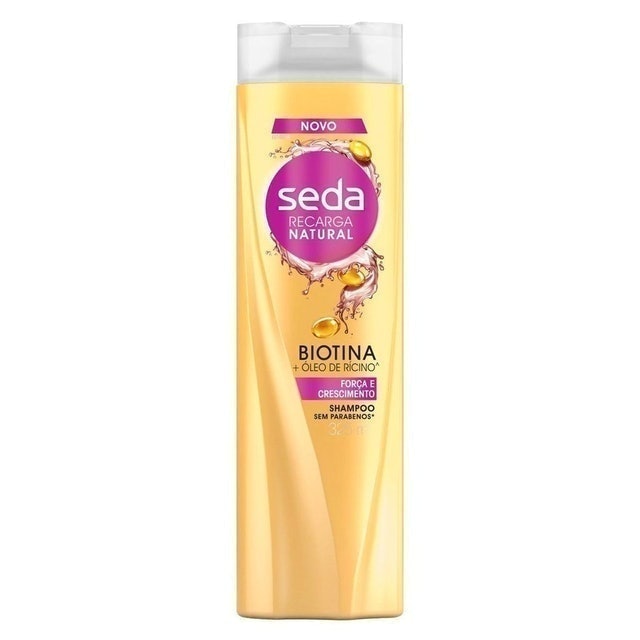 SEDA Shampoo Seda Recarga Natural Biotina e Óleo de Rícino Translation missing: pt-BR.activerecord.decorators.item_part_image/alt