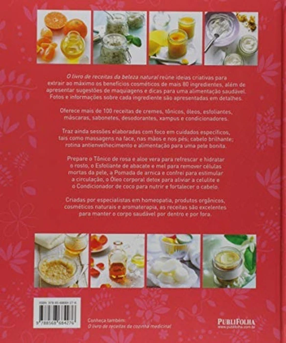 EDITORA PUBLIFOLHA O Livro de Receitas da Beleza Natural Translation missing: pt-BR.activerecord.decorators.item_part_image/alt