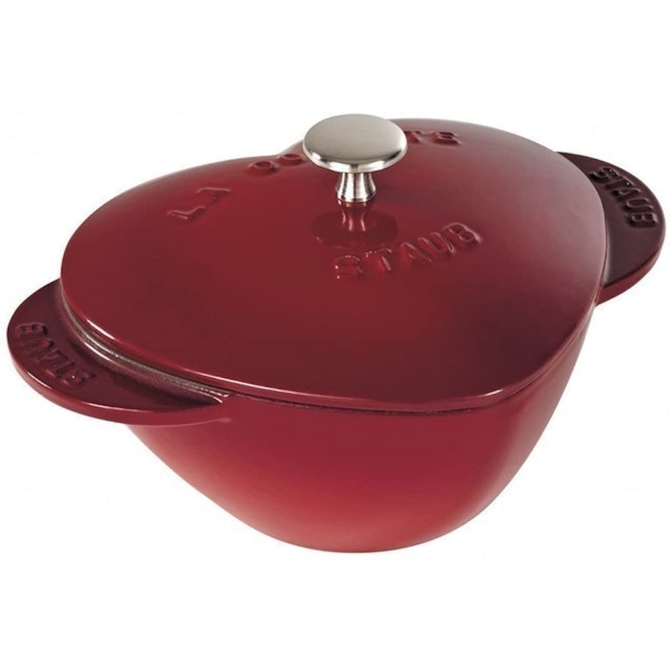 STAUB Caçarola Coração Cereja Ferro Fundido 20cm Translation missing: pt-BR.activerecord.decorators.item_part_image/alt
