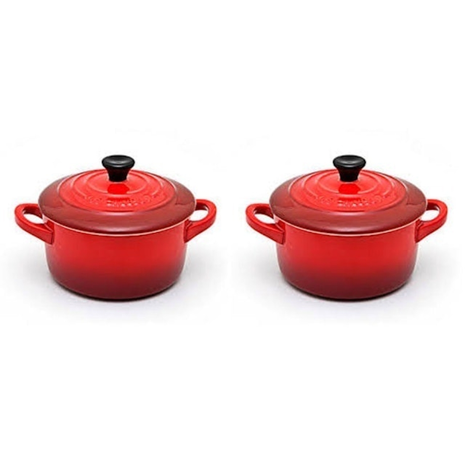 LE CREUSET Mini Cocotte Jogo 2 Peças Vermelho 10cm Translation missing: pt-BR.activerecord.decorators.item_part_image/alt