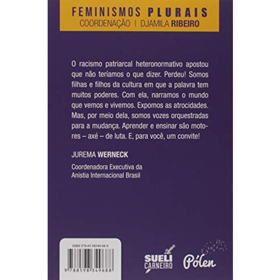 EDITORA JANDAÍRA Lugar de Fala Translation missing: pt-BR.activerecord.decorators.item_part_image/alt