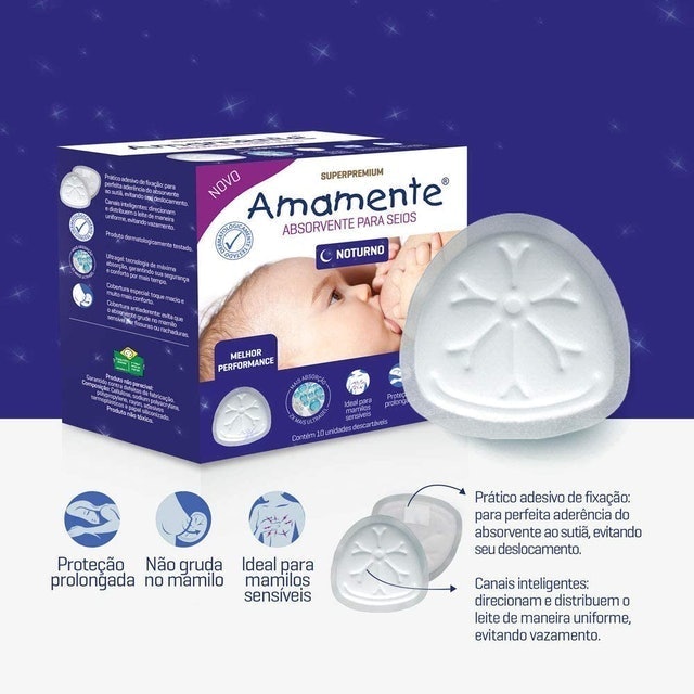 AMAMENTE Absorvente Noturno para Seios Translation missing: pt-BR.activerecord.decorators.item_part_image/alt