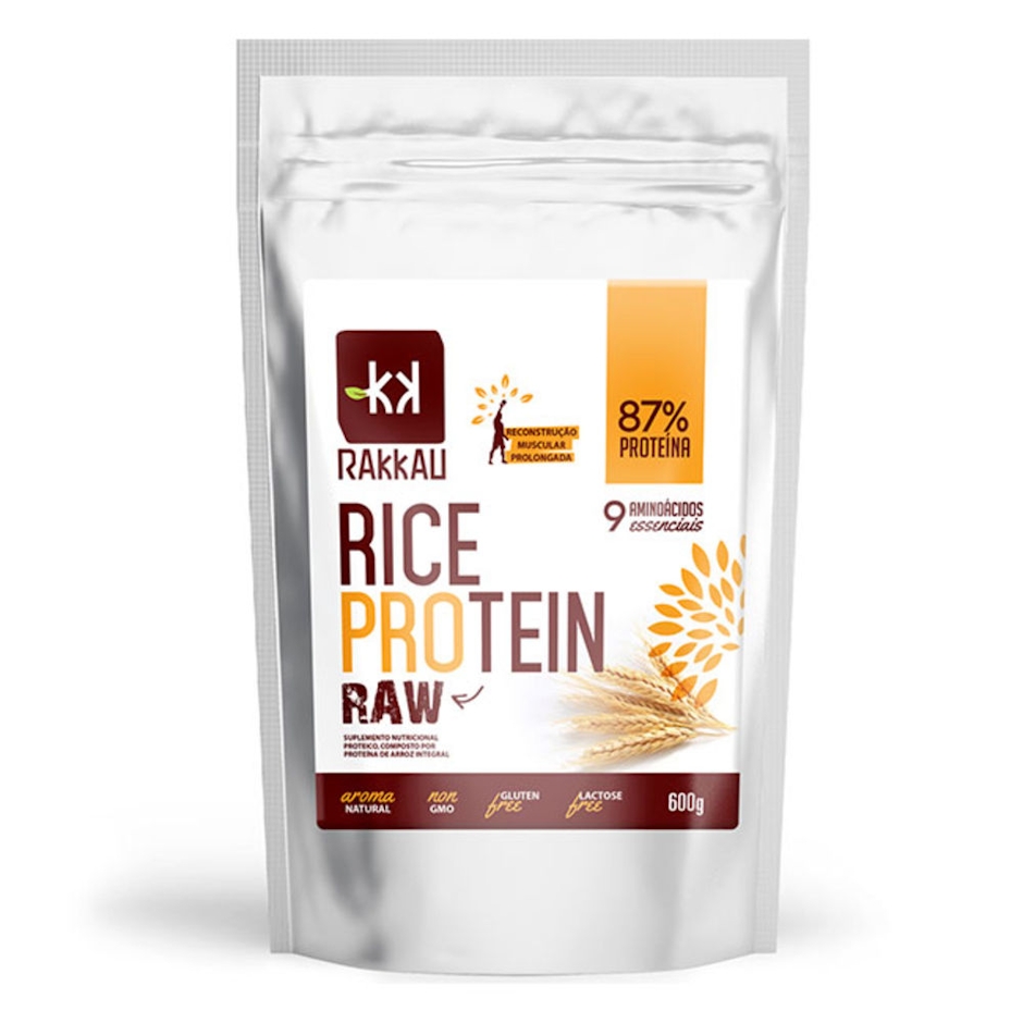 RAKKAU Proteína Vegetal de Arroz Raw 600g Translation missing: pt-BR.activerecord.decorators.item_part_image/alt