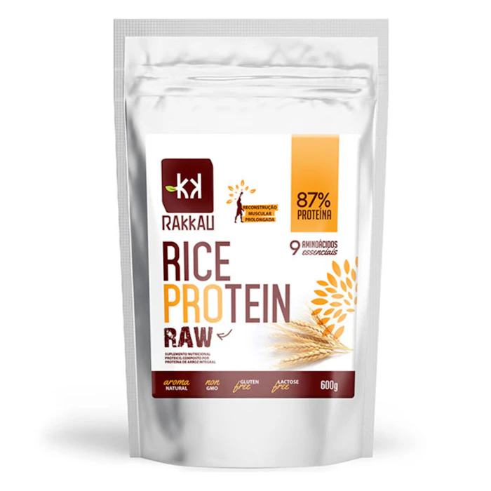 RAKKAU Proteína Vegetal de Arroz Raw 600g Translation missing: pt-BR.activerecord.decorators.item_part_image/alt