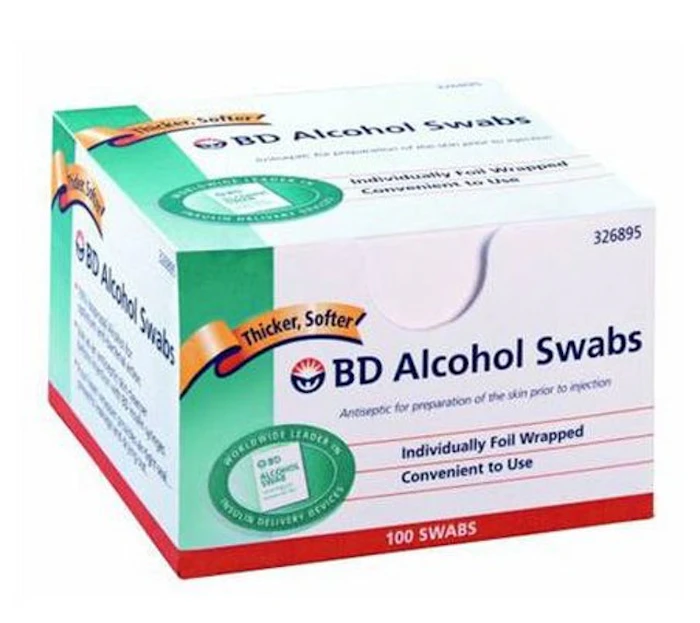 BD Alcohol Swabs Sachê Translation missing: pt-BR.activerecord.decorators.item_part_image/alt