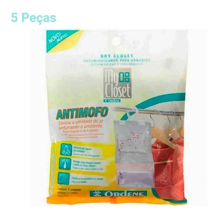 ORDENE Desumidificador Anti Mofo para Guarda-Roupa 5 Unidades Translation missing: pt-BR.activerecord.decorators.item_part_image/alt
