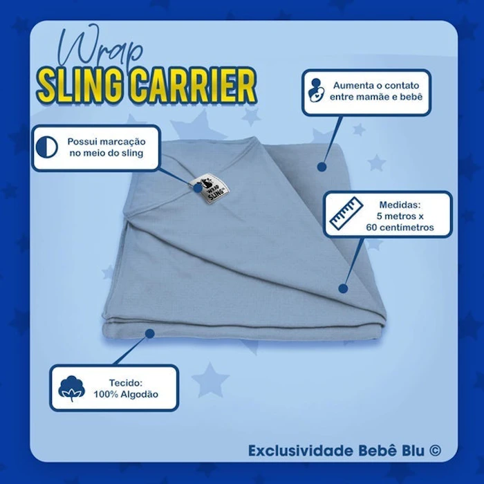 WRAP SLING CO. Sling Bebê Canguru Wrap Translation missing: pt-BR.activerecord.decorators.item_part_image/alt