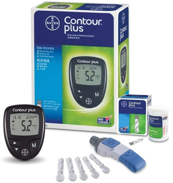 BAYER Medidor para Glicose (Glicosímetro) Contour Plus Bayer Translation missing: pt-BR.activerecord.decorators.item_part_image/alt