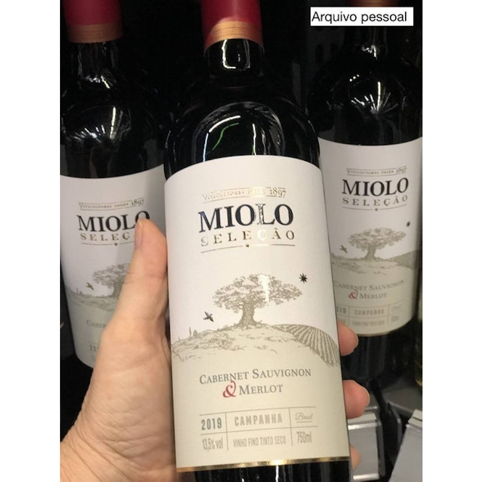 VINÍCOLA MIOLO Vinho Tinto Miolo Seleção Cabernet Sauvignon e Merlot Translation missing: pt-BR.activerecord.decorators.item_part_image/alt