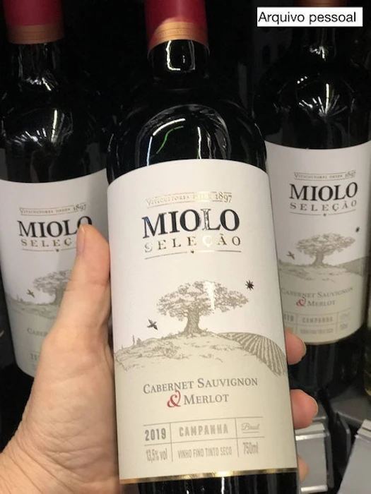 VINÍCOLA MIOLO Vinho Tinto Miolo Seleção Cabernet Sauvignon e Merlot Translation missing: pt-BR.activerecord.decorators.item_part_image/alt